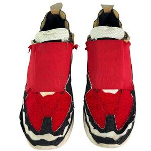 MAISON MARGIELA Red Destroyed Style Men's Sneakers Made in Italy 45 - 12 US